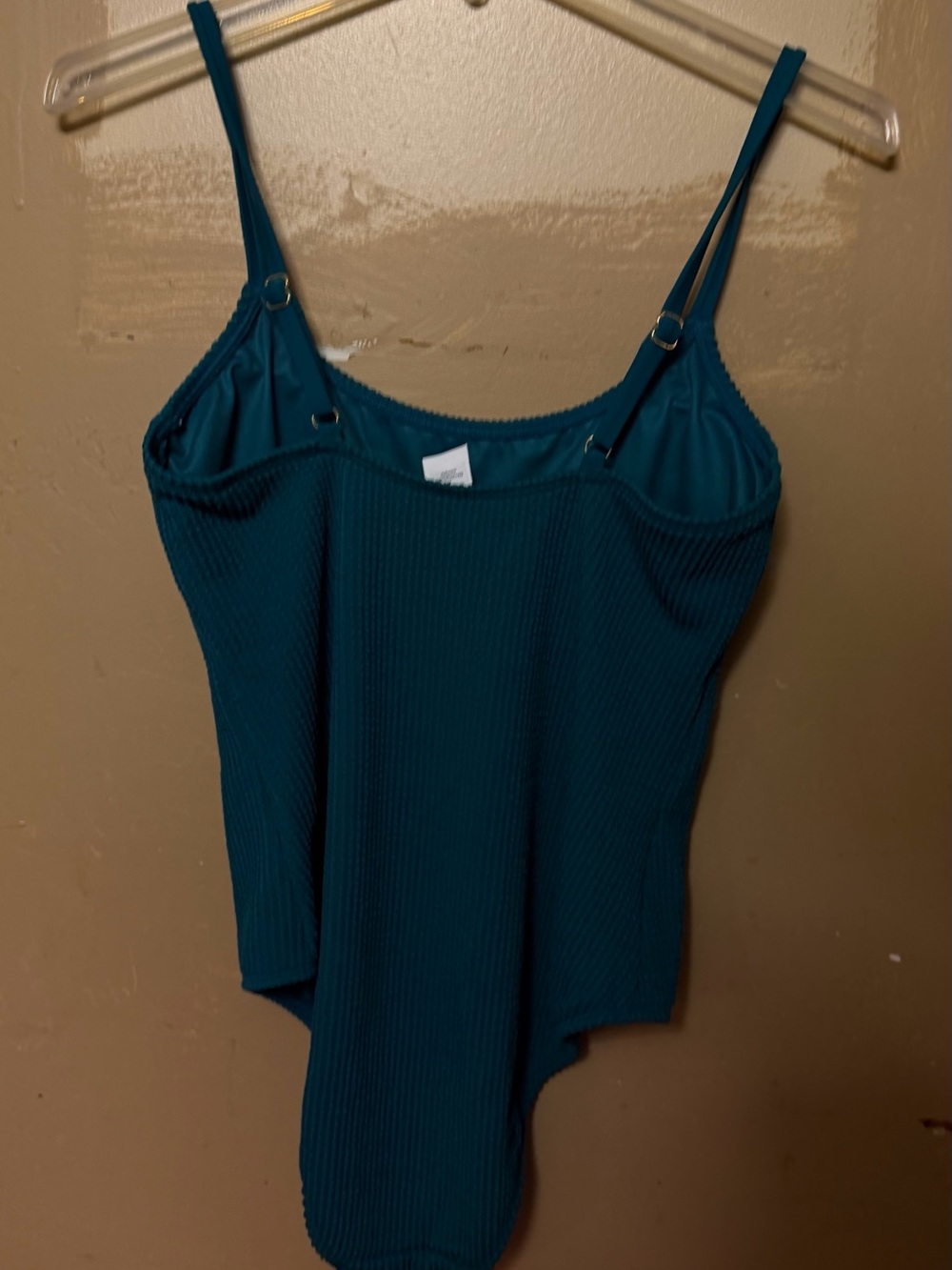 Teal Ribbed Cami Tank Top - Women